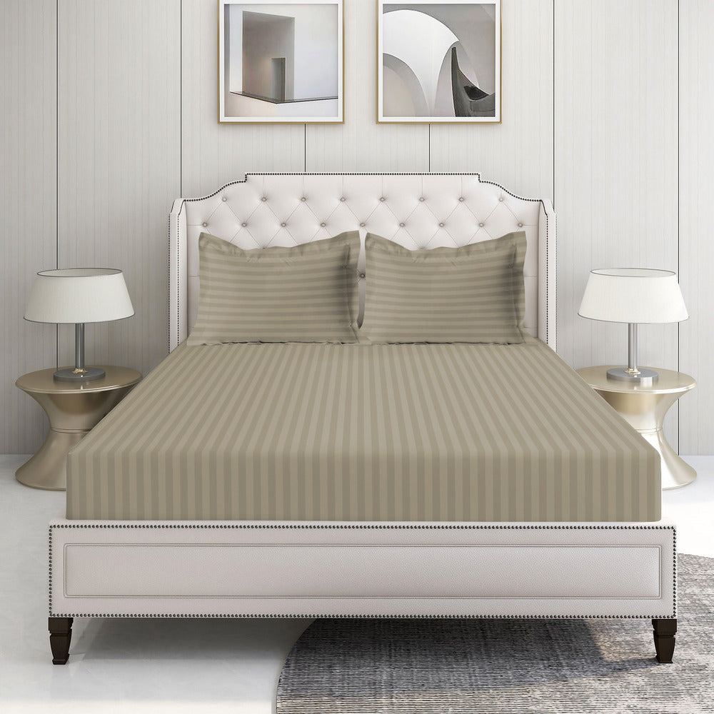 Alyssa Striped | 100% Cotton 500TC Bedsh...