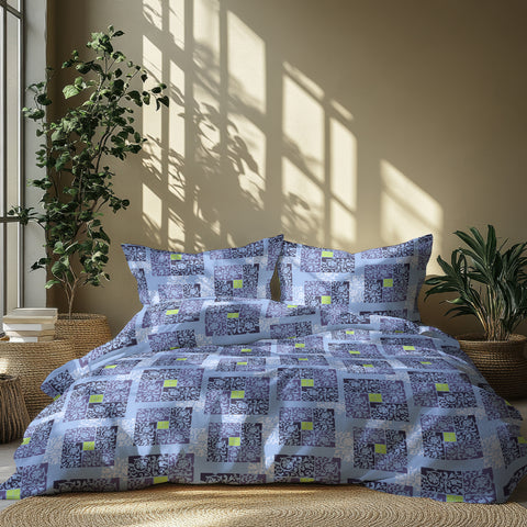 Gulmohar - Double Size Bed Sheet Set - Beige