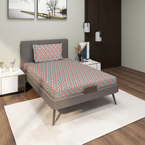 Gulmohar - Single Bed Sheet Set - 100% Cotton - Mustard Yellow