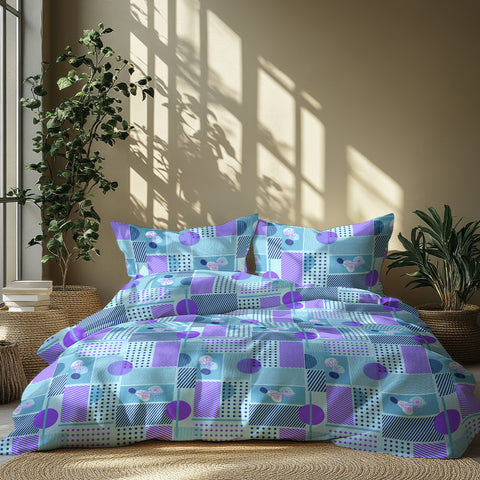 Gulmohar - Double Size Bed Sheet Set - Coral Pink