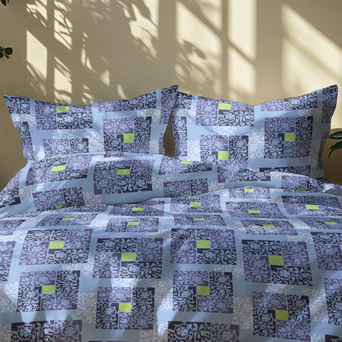 Gulmohar - Double Size Bed Sheet Set - Beige