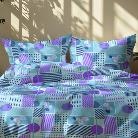 Gulmohar - Double Size Bed Sheet Set - Coral Pink