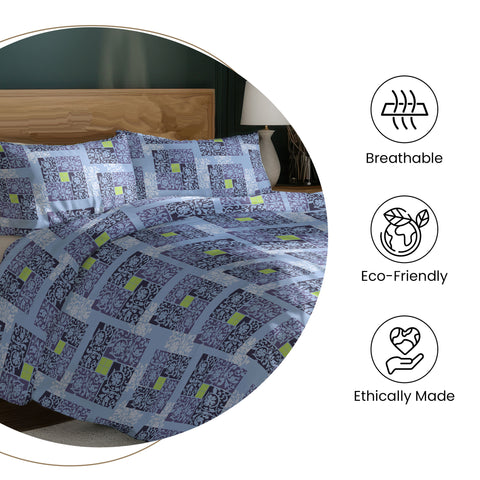 Gulmohar - Single Bed Sheet Set - 100% Cotton - Beige