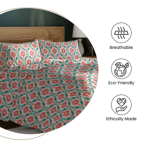 Gulmohar - Single Bed Sheet Set - 100% Cotton - Mustard Yellow