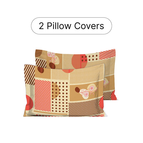Gulmohar - Double Size Bed Sheet Set - Coral Pink