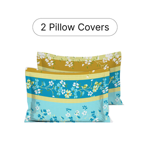 Gulmohar - Double Size Bed Sheet Set - Light Pink