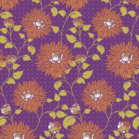 Gulmohar - Single Bed Sheet Set - 100% Cotton - Purple