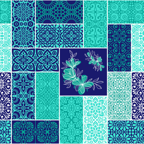 Gulmohar - Single Bed Sheet Set - 100% Cotton - Serene Blue