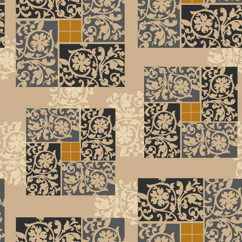 Gulmohar - Double Size Bed Sheet Set - Beige