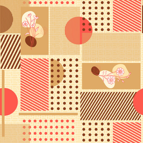 Gulmohar - Double Size Bed Sheet Set - Coral Pink