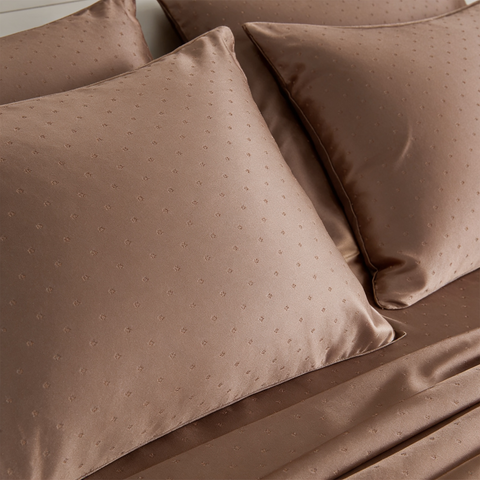 Egyptian | 100% Cotton 1000TC Sheet Set | Sustainable & Eco Friendly Bedding | 5 Piece (1 Bedsheet + 4 Pillow Cover) | Swiss Dot  | Oeko-TEX Certified | Super King Flat Bed Sheet Set