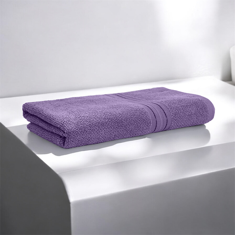 Lane Linen 100% Cotton Bath Towel for Bathroom - Zero Twist Yarn, 575 GSM (English Lavendar) - Lane Linen