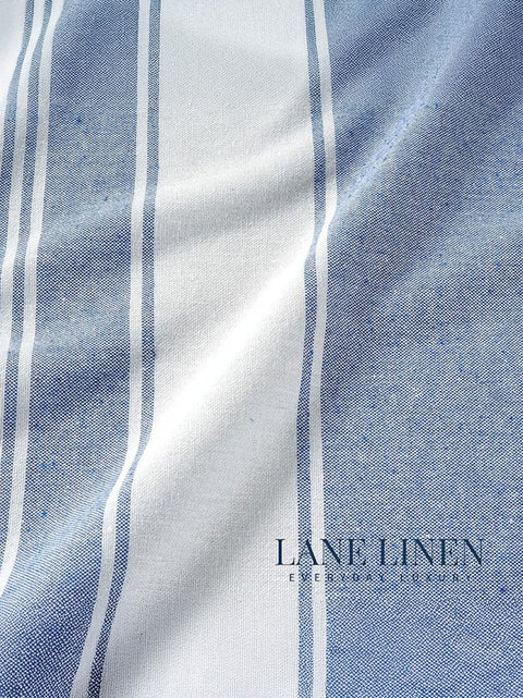 LANE LINEN 100% Cotton Pack of 2 Hammam Towels, Pre-Washed Quick Dry Sand Free Beach Towels For Adults - Modern, Rectangular, 39" x 71" - Forever Blue
