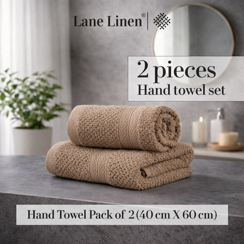 GRES Colorado | 100% Cotton 2 Piece Hand Towel | 450 GSM | Ring Spun Yarn