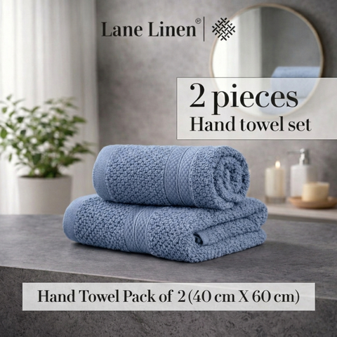 GRES Colorado | 100% Cotton 2 Piece Hand Towel | 450 GSM | Ring Spun Yarn