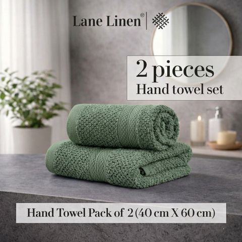 GRES Colorado | 100% Cotton 2 Piece Hand Towel | 450 GSM | Ring Spun Yarn