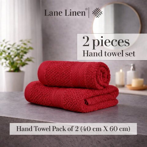 GRES Colorado | 100% Cotton 2 Piece Hand Towel | 450 GSM | Ring Spun Yarn
