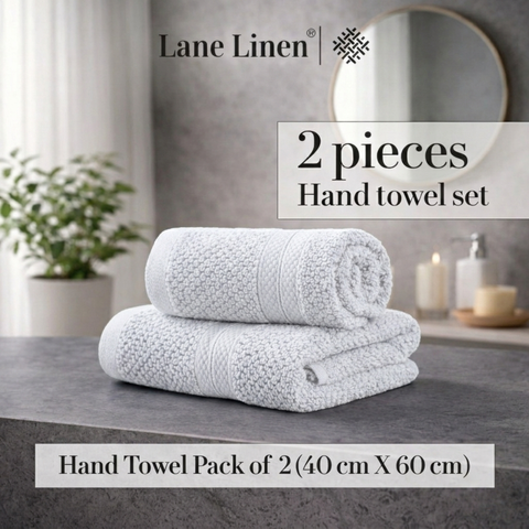 GRES Colorado | 100% Cotton 2 Piece Hand Towel | 450 GSM | Ring Spun Yarn