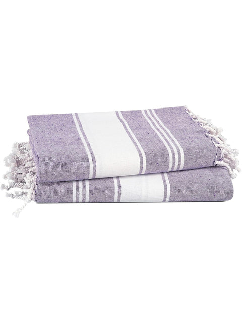 LANE LINEN 100% Cotton Pack of 2 Hammam Towels, Pre-Washed Quick Dry Sand Free Beach Towels For Adults - Modern, Rectangular, 39" x 71" - Day Break