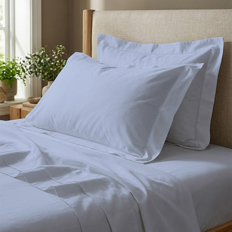 Urban Chic | 100% Cotton 400TC Sheet Set | Soft & Breathable, Wrinkle-Free, Eco-Friendly Bedding | 3 Piece ( 1 Bedsheet + 2 Pillow Cover ) | Sateen Weave | Oeko-TEX Certified | Super King Bed Sheet Set