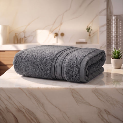 Lane Linen 100% Cotton Bath Towel | 575 Gsm | Ultra Soft Zero Twist Yarn