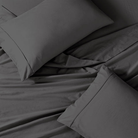 Organica | 100% organic Cotton Sheet Set | Soft & Breathable Fabric | 3 Piece (1 Bedsheet + 2 Pillow Covers) | Percale Weave | GOTS Certified - Double Bed Sheet Set