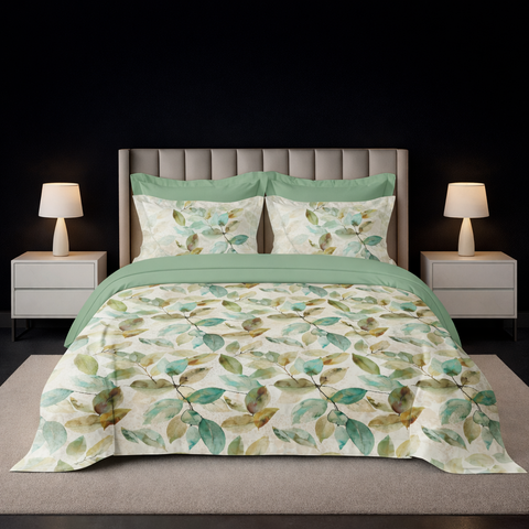 Pixel | 100% Cotton 250 TC Digitally Printed Sheet Set | 3 Piece (1 Bedsheet + 2 Pillow Cover) |Oeko-TEX Certified - King Size Bed Sheet Set