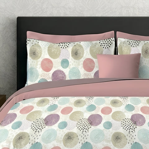 Symphony | 100% Cotton Sheet Set | Soft & Breathable Fabric | 3 Piece (1 Bedsheet + 2 Pillow Covers) | Double Bed Sheet Set