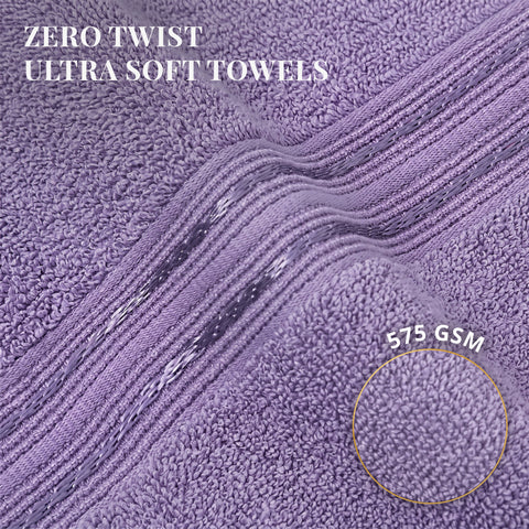 Lane Linen 100% Cotton Bath Towel | 575 Gsm | Ultra Soft Zero Twist Yarn