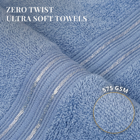 Lane Linen 100% Cotton Bath Towel | 575 Gsm | Ultra Soft Zero Twist Yarn