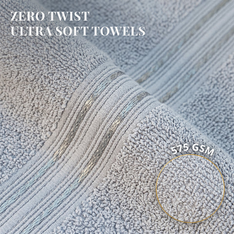 Lane Linen 100% Cotton Bath Towel | 575 Gsm | Ultra Soft Zero Twist Yarn