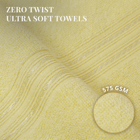 Lane Linen 100% Cotton Bath Towel | 575 Gsm | Ultra Soft Zero Twist Yarn
