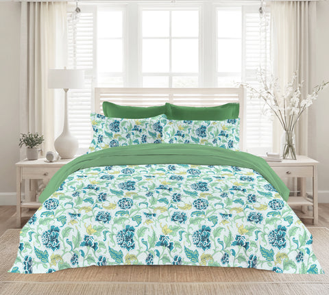 Colorado | 100% Cotton 120TC | Eco-friendly & Wrinkle-free | 3 piece (1 Bedsheet + 2 Pillow Covers) | Super King Bed Sheet Set