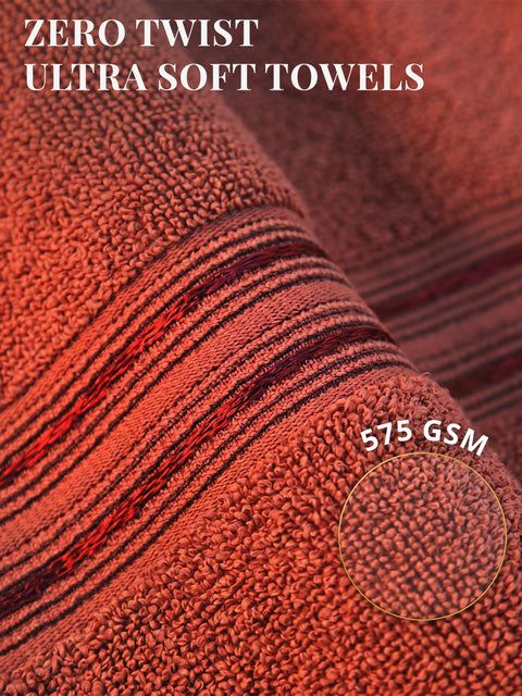 Lane Linen 100% Cotton 2 Piece Hand Towels Set 575 GSM Highly Absorbent and Soft