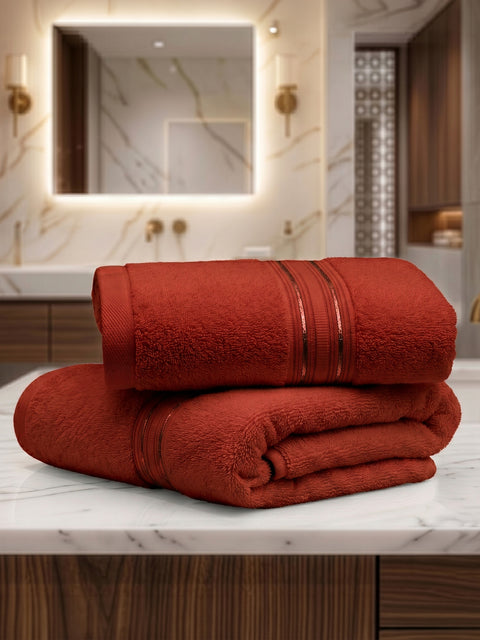 Lane Linen 100% Cotton 2 Piece Hand Towels Set 575 GSM Highly Absorbent and Soft