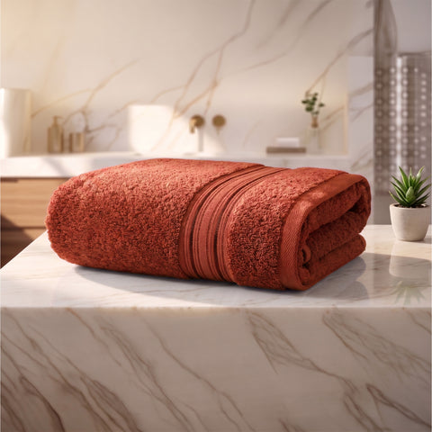 Lane Linen 100% Cotton Bath Towel | 575 Gsm | Ultra Soft Zero Twist Yarn