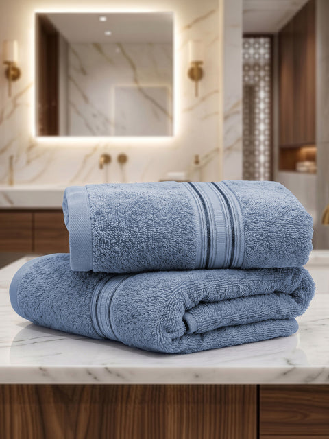 Lane Linen 100% Cotton 2 Piece Hand Towels Set 575 GSM Highly Absorbent and Soft