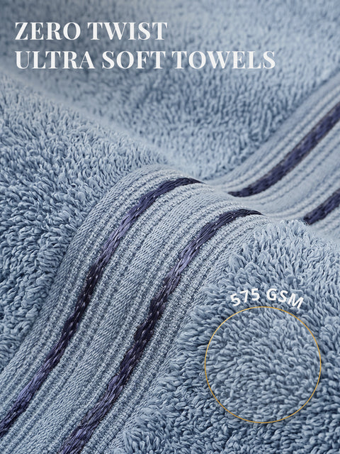 Lane Linen 100% Cotton 2 Piece Hand Towels Set 575 GSM Highly Absorbent and Soft