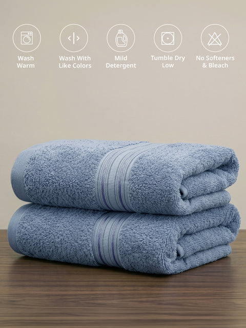 Lane Linen 100% Cotton 2 Piece Hand Towels Set 575 GSM Highly Absorbent and Soft