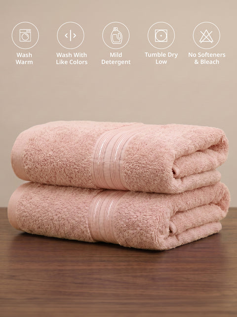 Lane Linen 100% Cotton 2 Piece Hand Towels Set 575 GSM Highly Absorbent and Soft