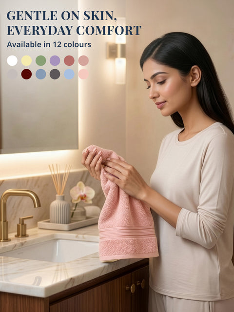 Lane Linen 100% Cotton 2 Piece Hand Towels Set 575 GSM Highly Absorbent and Soft