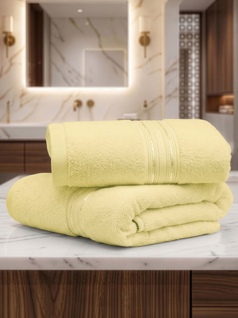 Lane Linen 100% Cotton 2 Piece Hand Towels Set 575 GSM Highly Absorbent and Soft