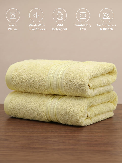 Lane Linen 100% Cotton 2 Piece Hand Towels Set 575 GSM Highly Absorbent and Soft