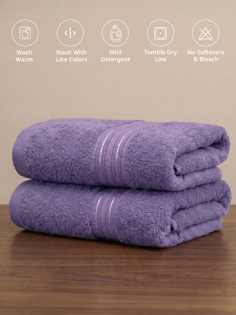 Lane Linen 100% Cotton 2 Piece Hand Towels Set 575 GSM Highly Absorbent and Soft