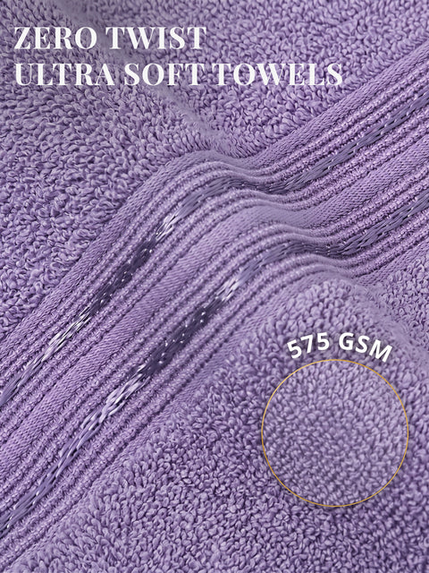 Lane Linen 100% Cotton 2 Piece Hand Towels Set 575 GSM Highly Absorbent and Soft