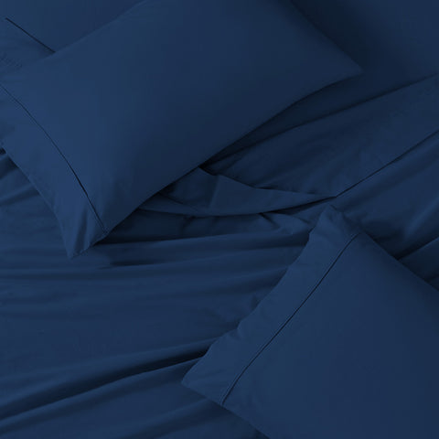 Organica | 100% organic Cotton Sheet Set | Soft & Breathable Fabric | 3 Piece (1 Bedsheet + 2 Pillow Covers) | Percale Weave | GOTS Certified - Double Bed Sheet Set