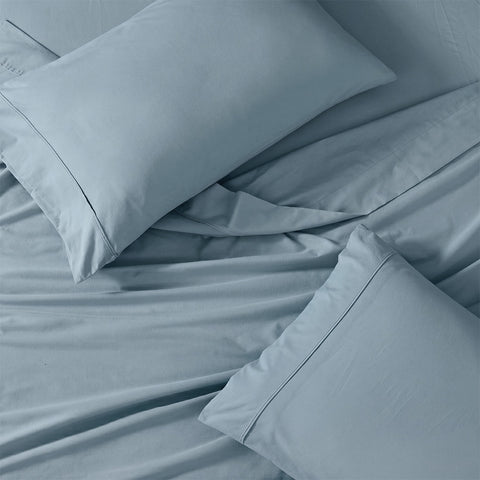 Organica | 100% organic Cotton Sheet Set | Soft & Breathable Fabric | 3 Piece (1 Bedsheet + 2 Pillow Covers) | Percale Weave | GOTS Certified - Double Bed Sheet Set