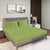  400TC 100% Organic Gres Cotton Fern Colour Bedsheet With 2 Pillows with 2 Photo Frames in a Decorative Room