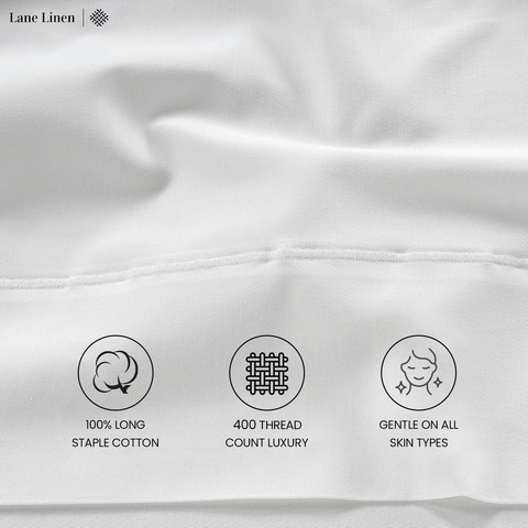 Gres 400 TC Bedsheet , Long Staple Cotton Bedsheet, Gentle On All Skin Types