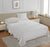  400TC 100% Organic Gres Cotton White Colour Bedsheet With 2 Pillows with 2 Photo Frames in a Decorative Room